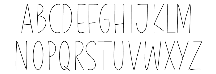 Purple Bread Font LOWERCASE