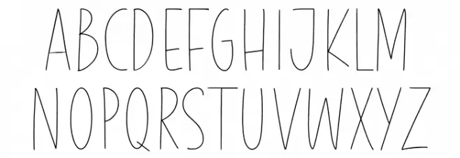 Purple Bread Font LOWERCASE