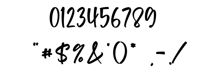 Purple Candy Font OTHER CHARS