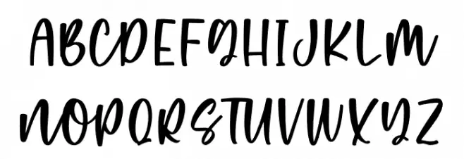 Purple Candy Font UPPERCASE