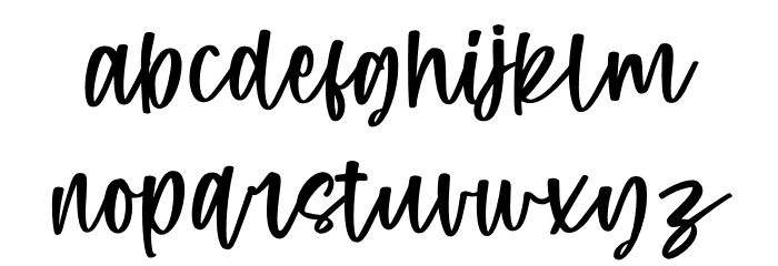 Purple Candy Font LOWERCASE