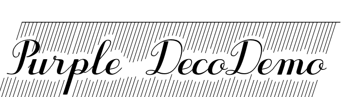Purple DecoDemo  font caratteri gratis