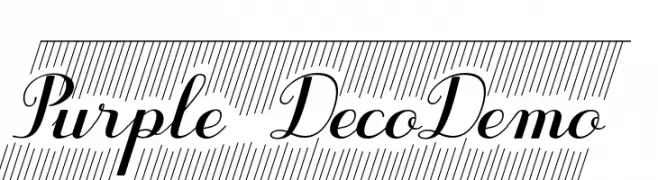 Purple DecoDemo  Fuentes Gratis Descargar