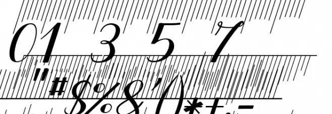 Purple DecoDemo Font OTHER CHARS