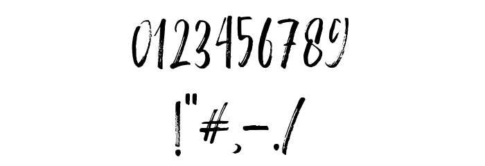 Purple Grande Font OTHER CHARS