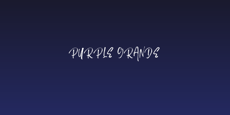 Purple Grande Social Header