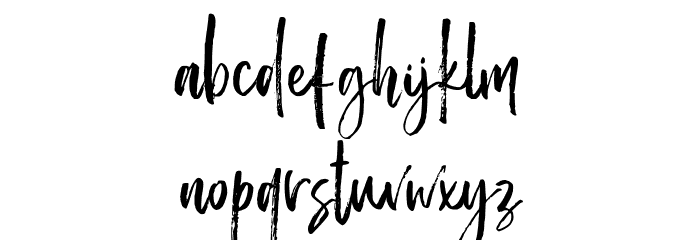 Purple Grande Font LOWERCASE
