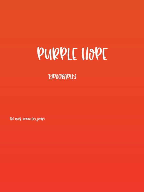 Purple Hope Poster