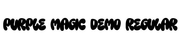 Purple Magic DEMO Regular  नि: शुल्क फ़ॉन्ट्स डाउनलोड