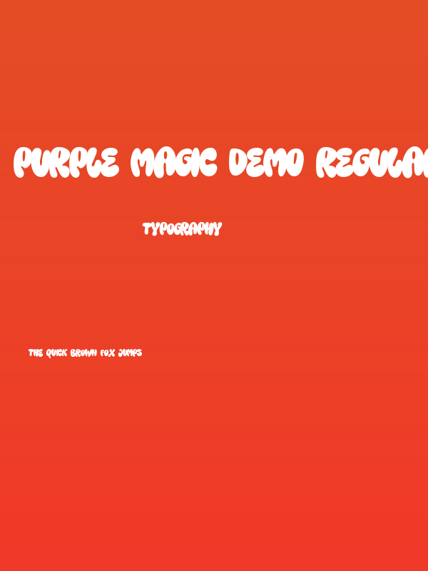 Purple Magic DEMO Regular Poster