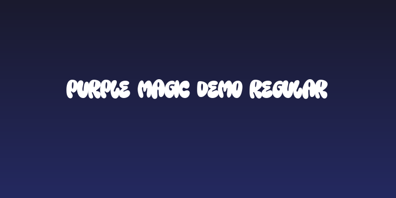 Purple Magic DEMO Regular Social Header