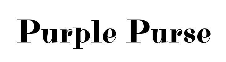 Purple Purse Font