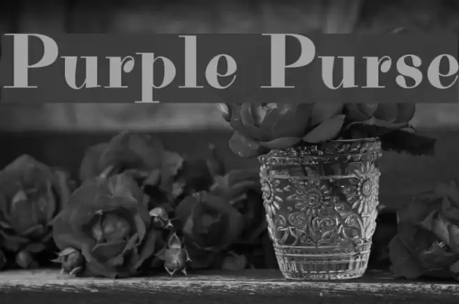 Purple Purse Font examples