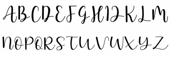 Purple Queen Schriftart Groß