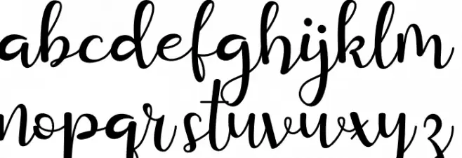 Purple Queen Schriftart Kleinbuchstaben