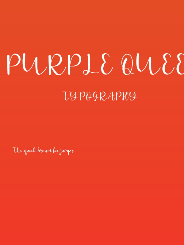 Purple Queen Poster