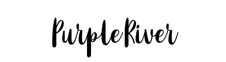 Purple River  Frei Schriftart Herunterladen