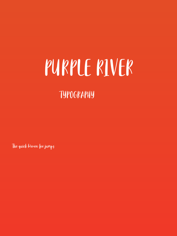 Purple River Poster