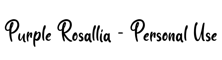 Purple Rosallia - Personal Use  Fuentes Gratis Descargar