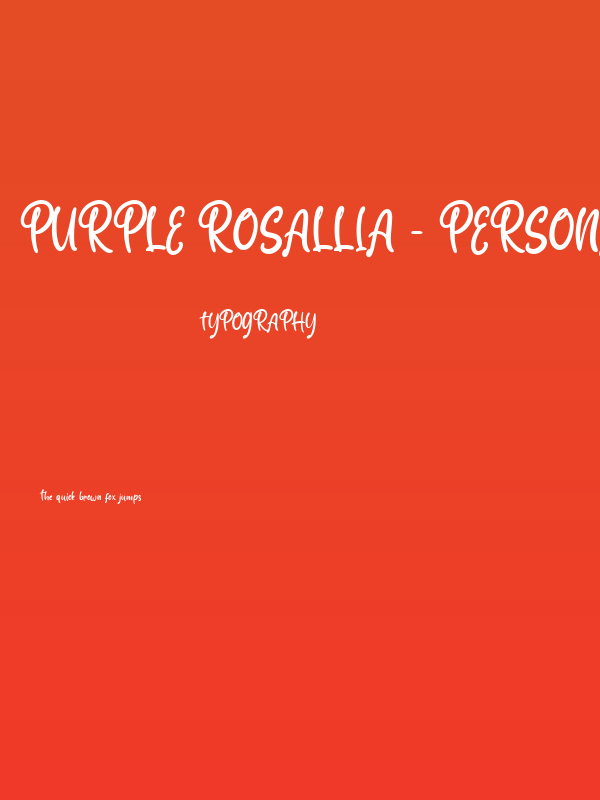 Purple Rosallia - Personal Use Poster