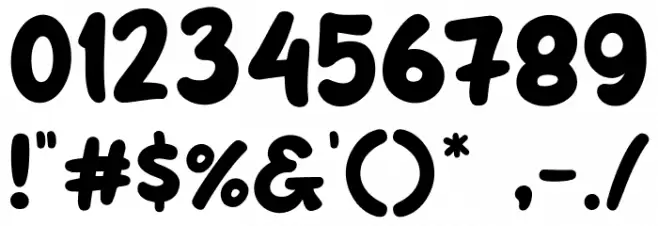 Purple Smile Font OTHER CHARS