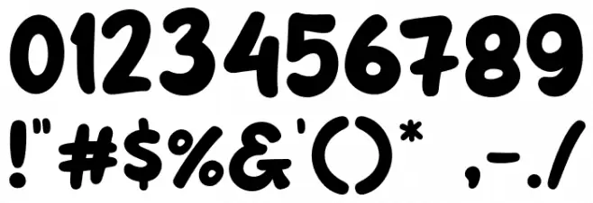 Purple Smile Font OTHER CHARS