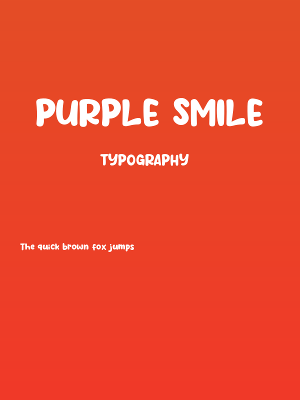 Purple Smile Poster