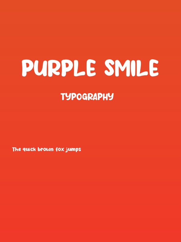 Purple Smile Poster