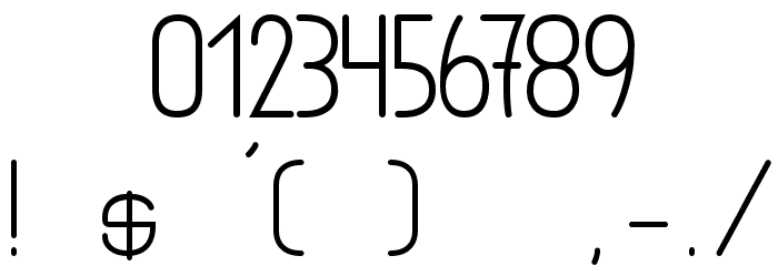 Purple shadow Font OTHER CHARS