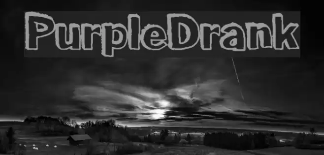 PurpleDrank Font examples