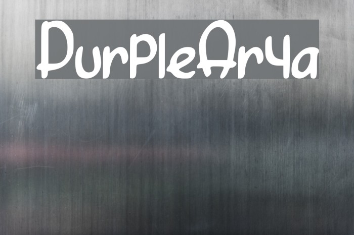 Purple_Arya Font examples