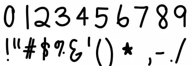 Purplelace Font Alte caractere