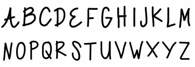 Purplelace Font Litere mari