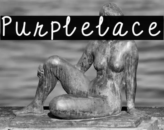 Purplelace Font examples
