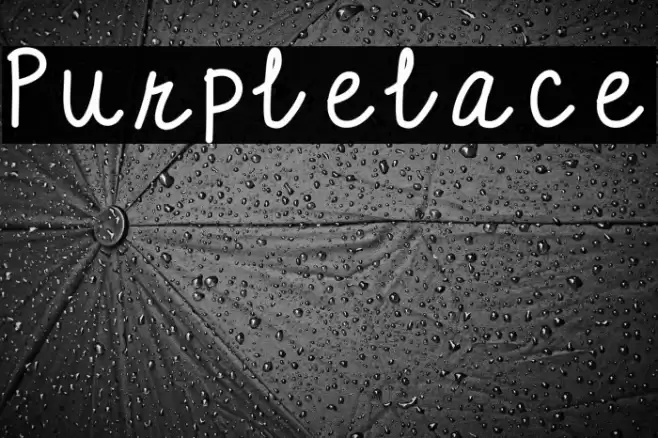Purplelace Font examples