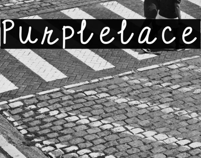 Purplelace Font examples