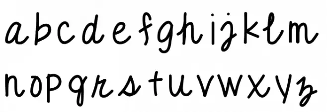 Purplelace Font Litere mici