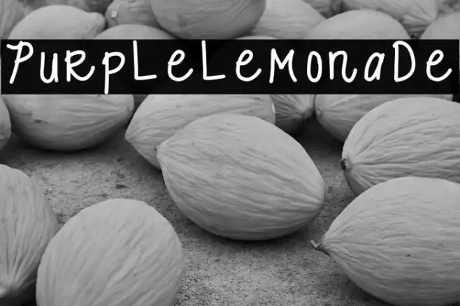 Purplelemonade Fonte examples