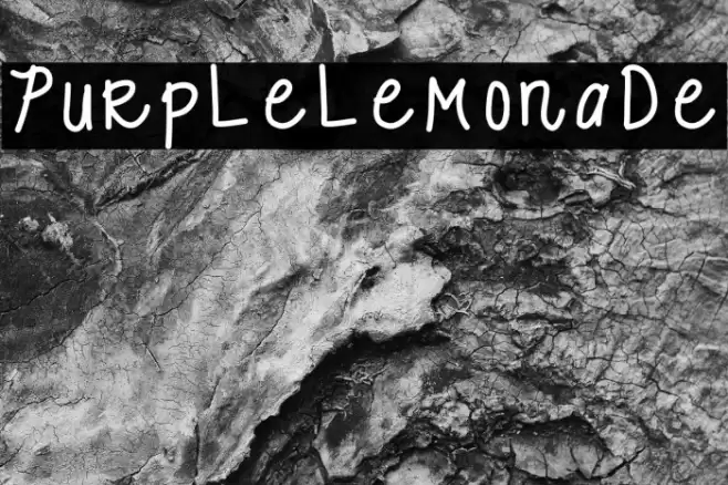 Purplelemonade Fonte examples