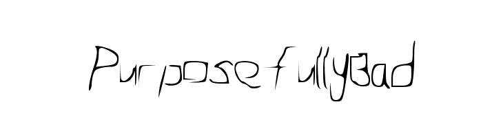 PurposefullyBad  免费字体下载