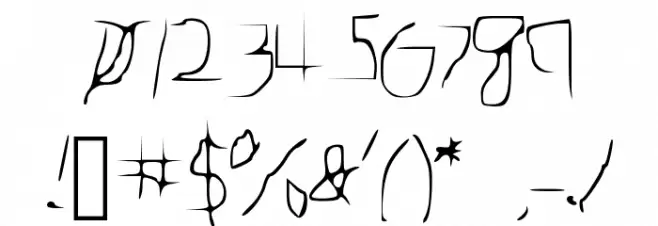 PurposefullyBad Font OTHER CHARS