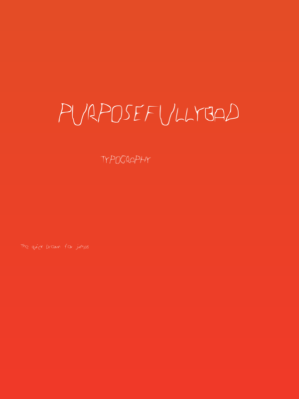 PurposefullyBad Poster