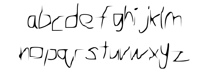 PurposefullyBad Fonte MINÚSCULAS