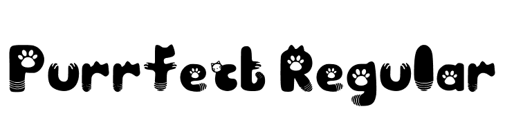Purrfect Regular  les polices de caractères gratuit tlcharger