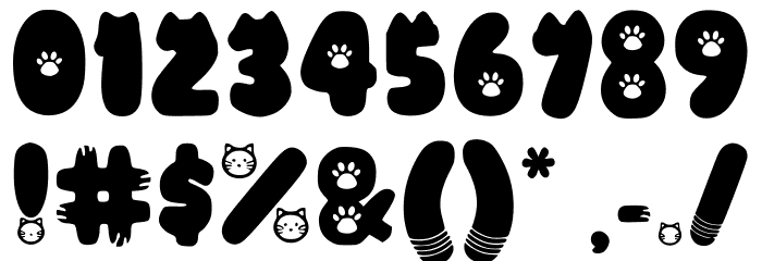 Purrfect Regular Font OTHER CHARS