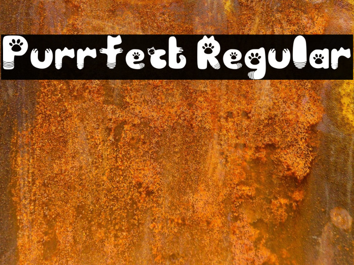 Purrfect Regular Font examples