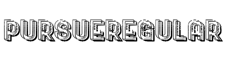 Pursue Regular  免费字体下载