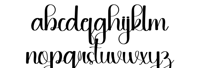 Pursuit Font LOWERCASE