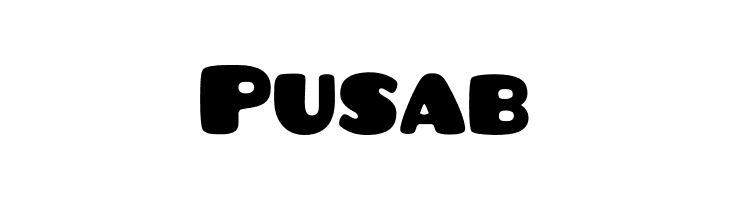 Pusab font by Flat-It