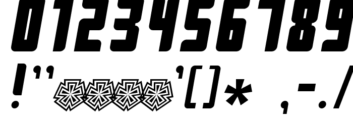 Push Black Font OTHER CHARS